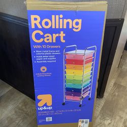 Rolling Cart With 10 Drawers 