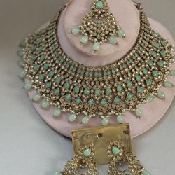 Indian Traditional Kundan Necklace Set Ethnic Wedding Party Designer Jewelry