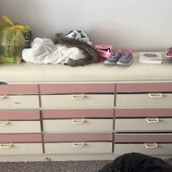 Pink And White Dresser