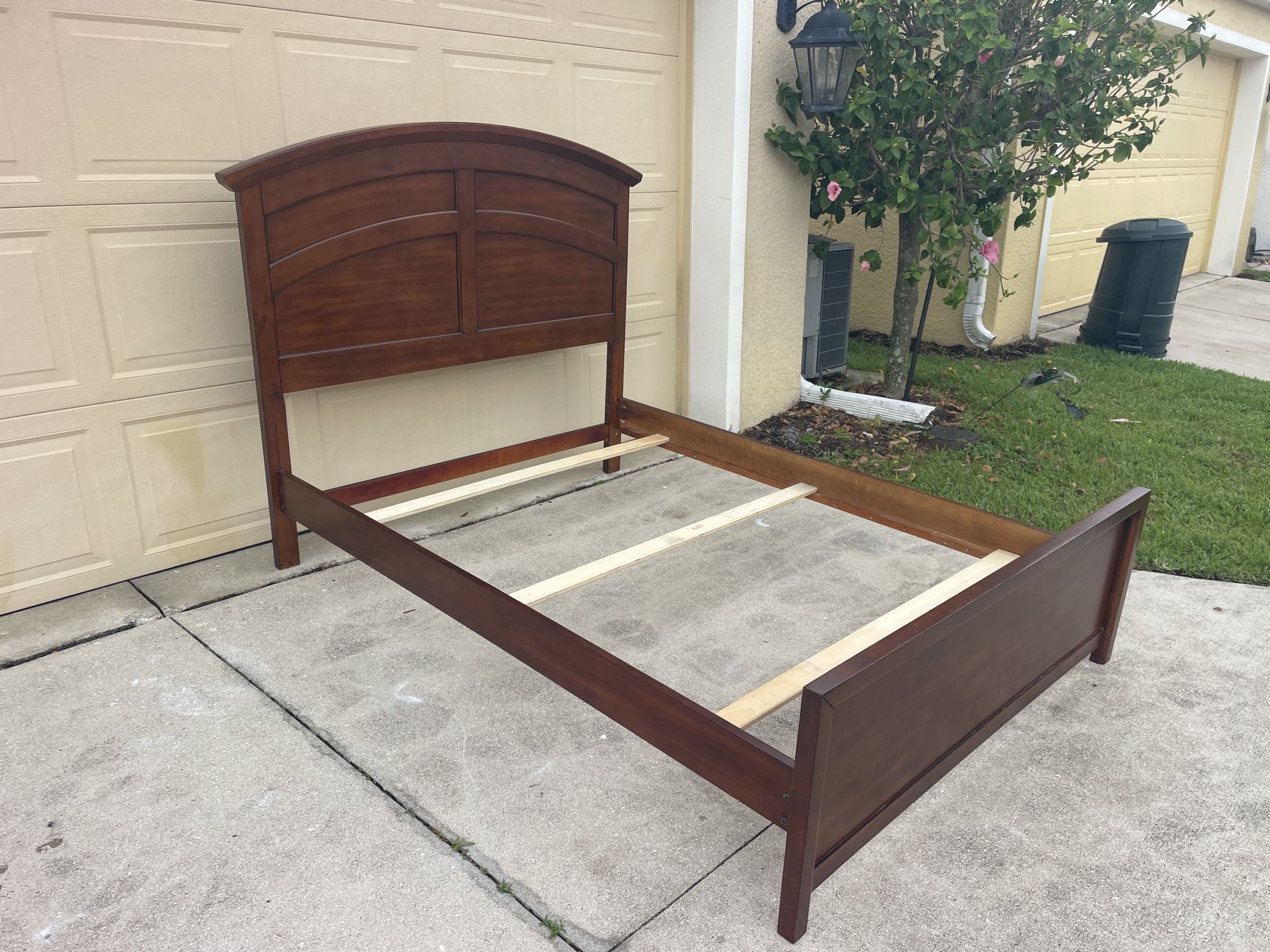 Solid Wood Full Size Bed Frame