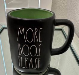 $8 - New Rae Dunn Halloween mug - MORE BOOS PLEASE - Please pickup in the area of 36th Ave and Pinnacle Peak within 24hours of take greatly appreciate