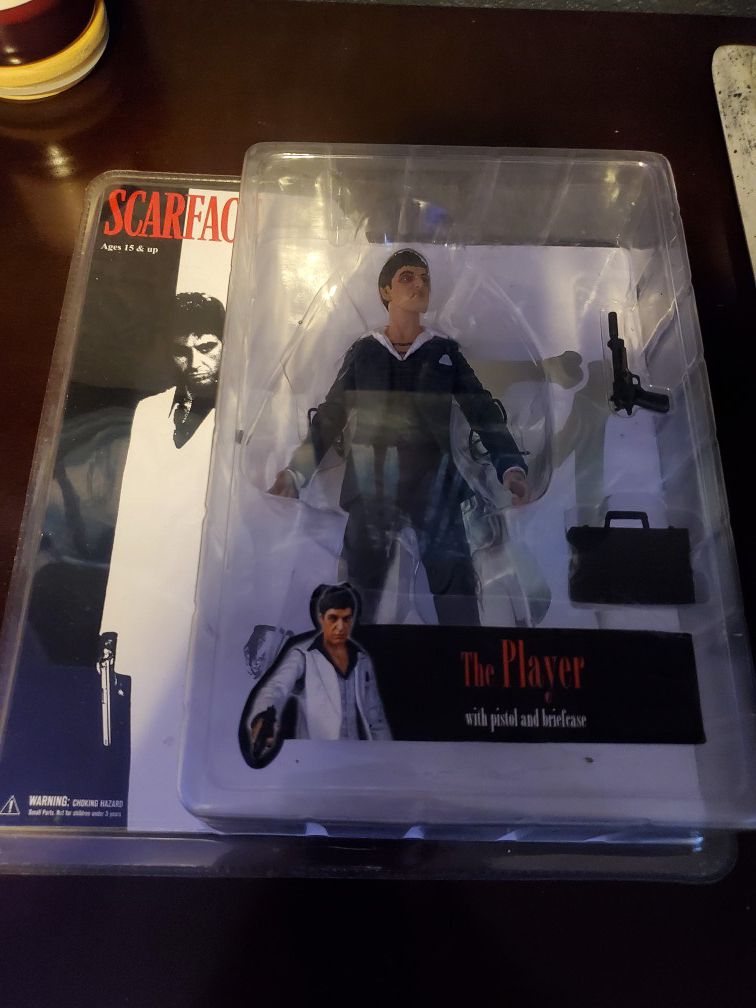 Scarface 7 the Player In black Suit Action Figure