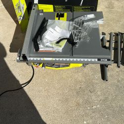 RYOBI 15 Amp 10 in. Compact Portable Corded Jobsite Table Saw with Folding Stand