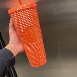 Starbucks Studded Tumbler Orange Fall 2022