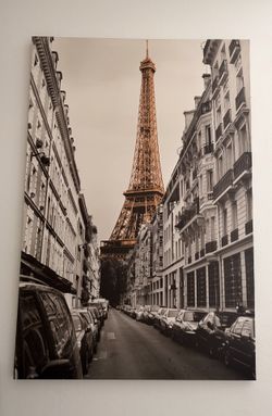 Paris Eiffel Tower Canvas Wall Art – Large 40” x 59”