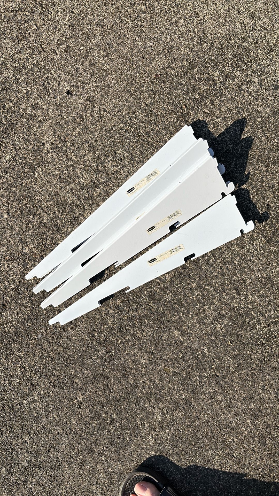 16” Metal Shelving Brackets, 4 Total