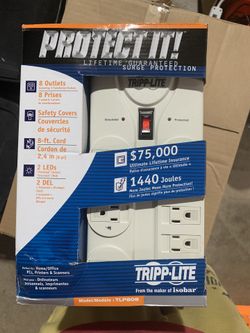 Tripp Lite 8 Outlet Surge Protector - White