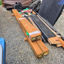 Lumber - Pressure Treated Hem/Fir 6x6 - 12ft & 4ft posts