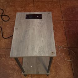 Utility Desk With Two USB Ports And Plug