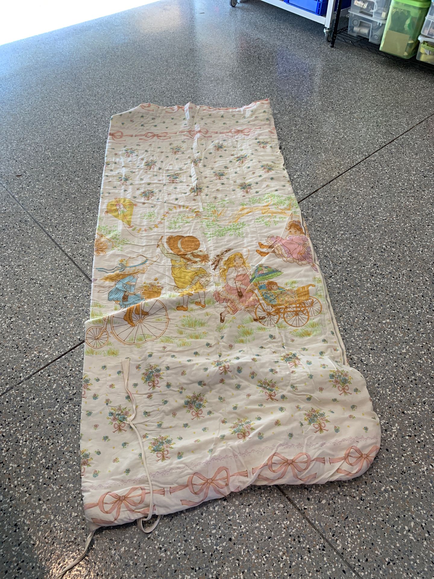Vintage Holly Hobbie sleeping bag