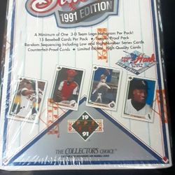 ⚾️⚾️⚾️1991 Upper Deck Baseball Vintage WaxBox Brand New Unopened Factory Sealed‼  MJ Rookie Baseball Card ‼