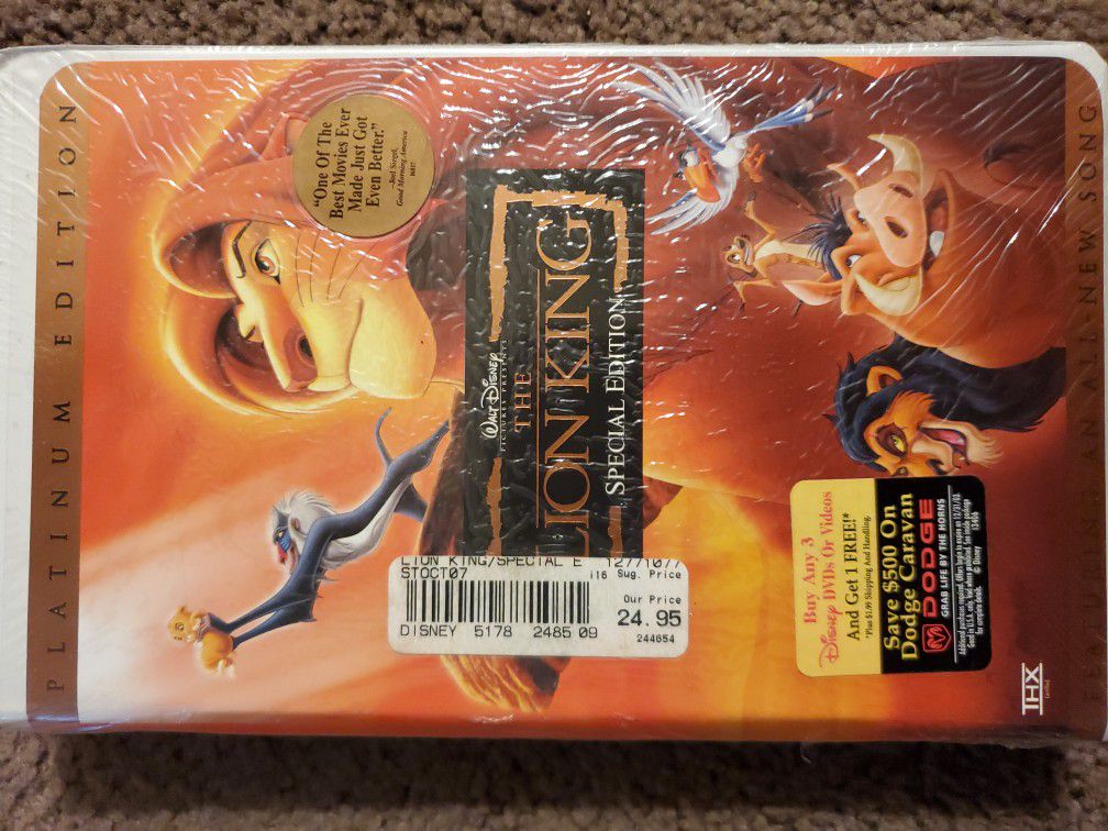 THE Lion King vhs