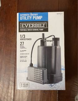 Everbilt 1/3 HP Automatic Utility Pump