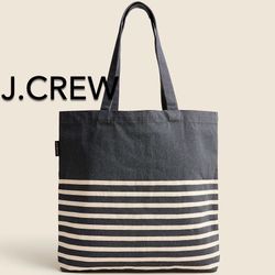 🌞(NEW) WOMEN’S J.CREW NAVY REUSABLE EVERYDAY TOTE - SIZE: OS (ONE SIZE)🌞