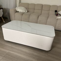 coffee table , white , modern, minimalist