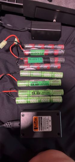 Airsoft Case and Batteries