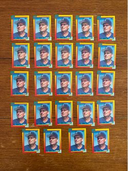 1990 Topps #231 24 Card Lot Bobby Cox - Atlanta Braves Hall of Famer