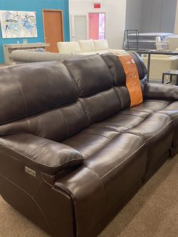 New! Reclining Leather Sofa