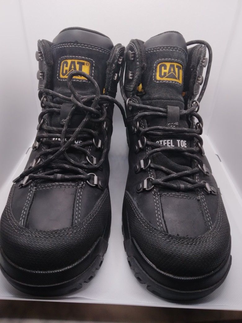 CAT STEEL TOE WORK BOOTS Sz.10m
