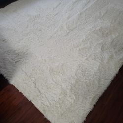White Rug 8ft By 10ft Smoke Pet Free House  Other Stufg Priv