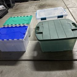 Four XL Storage Containers 