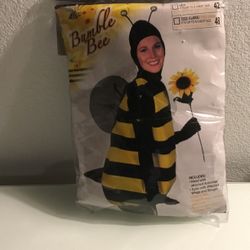 Bumble Bee Costume Adult Standard Size 42 By Forum Industries ; Worn Once, Includes hood, Tunic, Stinger, Wings