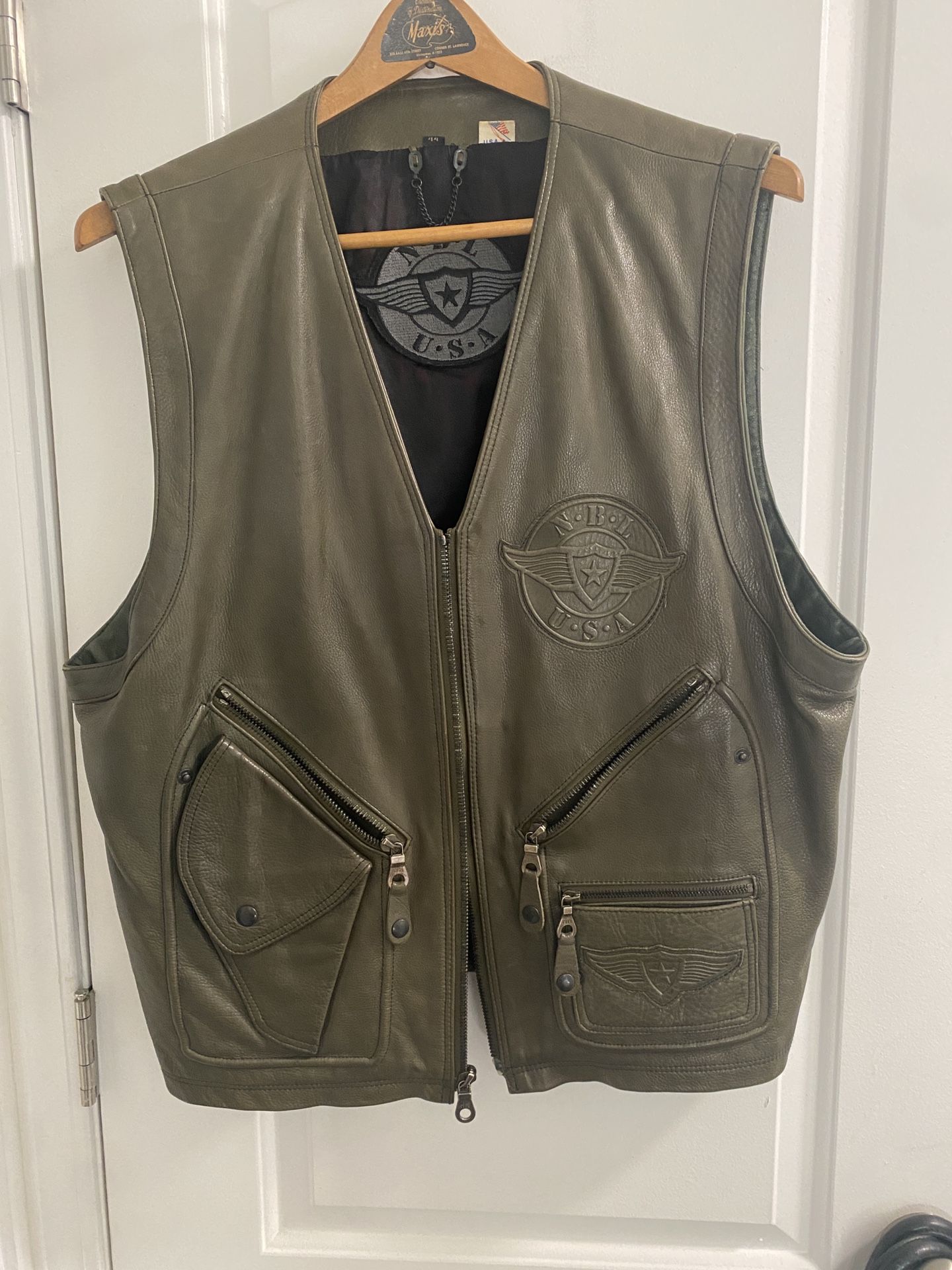Motorcycle Men’s Leather Vest