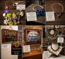 Vintage Statement Necklaces & Bar Mirrors