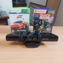 Xbox  360  KINECT  Sensor   +   2  Games