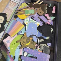 Wooden Dolls Magnetic Dress Up Travel toy