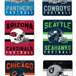 NFL 50x60 Fleece Throw Blankets
