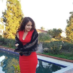 Faux Fur Shawl Wrap stole shrug winter cover up