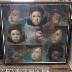 Philip Buller - “Face Grid” Painting 