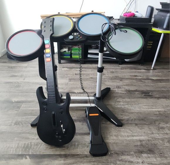 Drums and Guitar Bundle + Roll Limitless Mini Adapter - Xbox/Playstation/PC