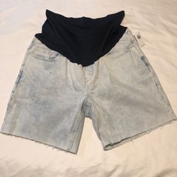 Maternity Jean shorts Size 14 NWT