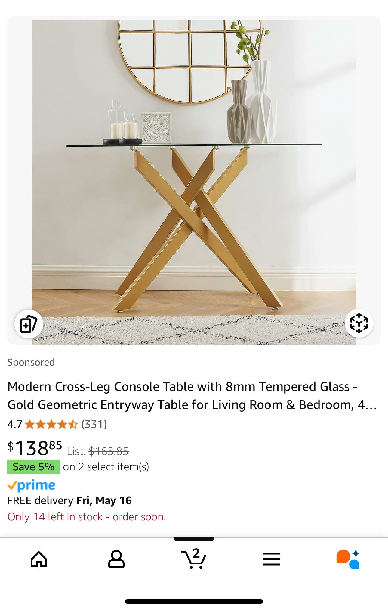 console table