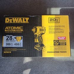 Dewalt ATOMIC 20V MAX Cordless Brushless 1/2 in. Variable Speed Impact Wrench (Tool Only)