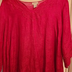 Ladies SILK AND Linen TUNIC 
