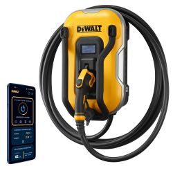 Level-2 Wall Mounted Electric Vehicle EV Charger up to 48 Amps, 240-Volt AC 11.5 Kw, 25 Ft. Cable, Weatherproof
