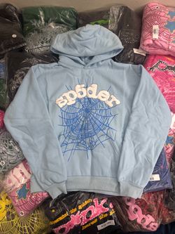 Spider Hoodie - Baby Blue Vvs