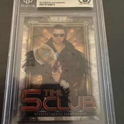 WWE MIZ Signed Card