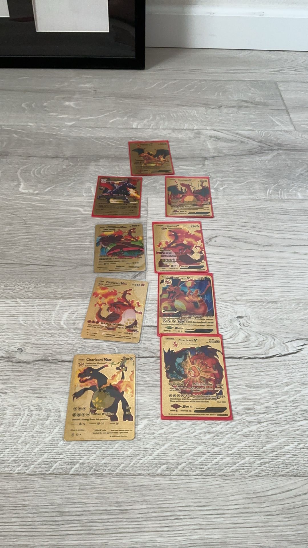 🔥 Ultimate Premium Charizard & Venusaur Card Lot – 10 Replica Pokémon Cards – Ultra HP, VMAX, Shiny GX, Lv.91 & Ambassador