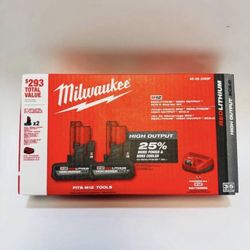 🔥 Milwaukee M12 High Output Starter Battery Kit + Charger