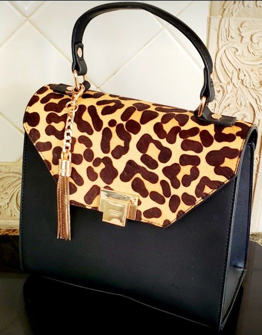 Dune London Black/leopard Print Handbag, 