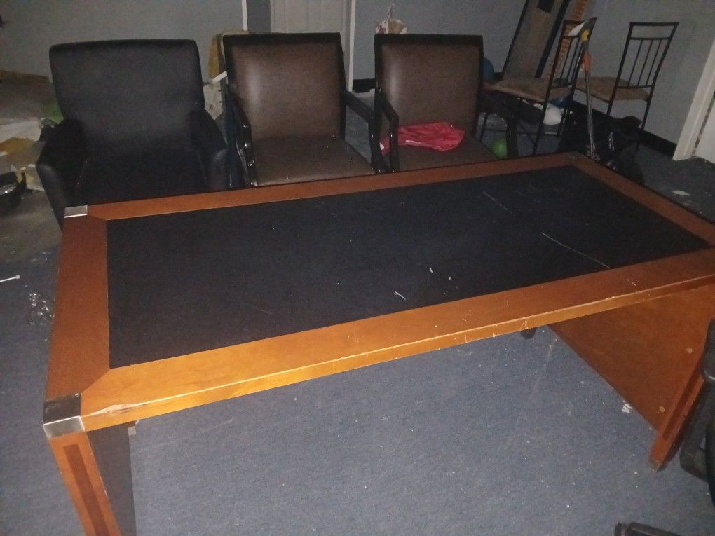 Desk Table And Chairs
