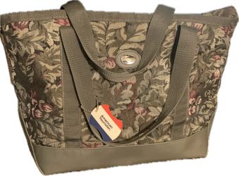 American Tourister Tapestry Tote, Satchel, Top Zip, Carry On, Avon