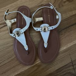 White Tommy Hilfiger Sandals Sz 7