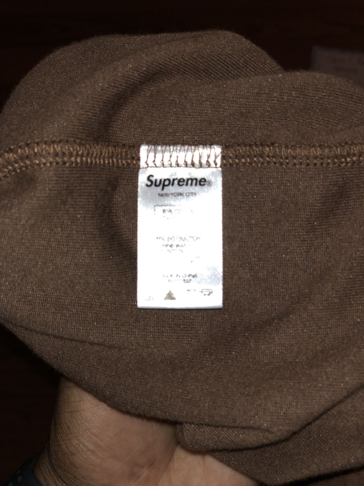 Supreme velour baseball jersey.
