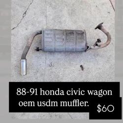 88-91 Honda Civic Wagon Oem Exhaust Wagovan 