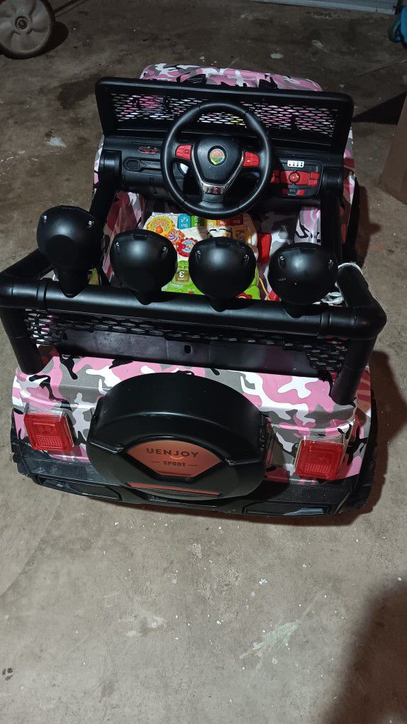 Pink Toddler Girl Car With Remote 